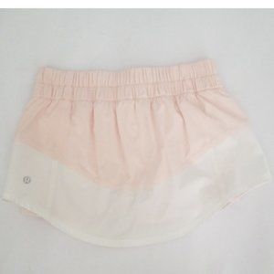 Lululemon Run: Breeze By Skirt Parfait Pink White